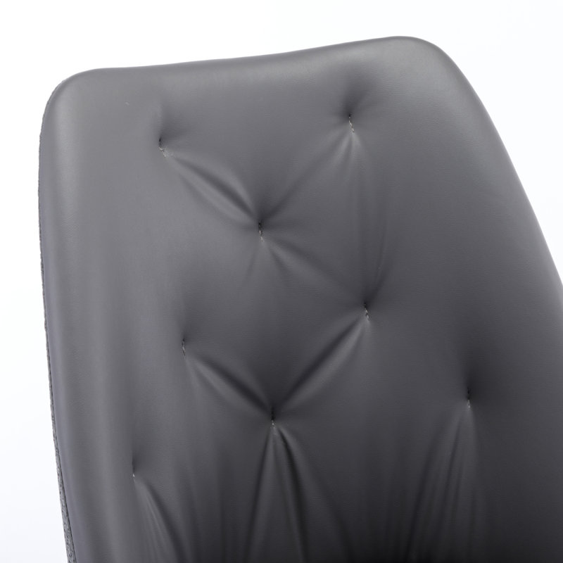 Counter Stool with Iron Frame, Gray