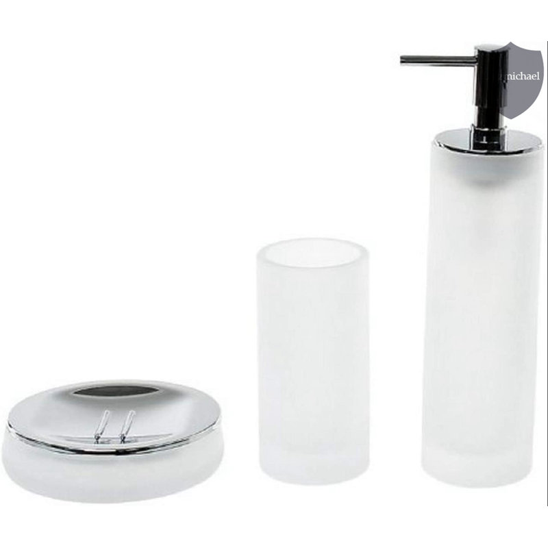 Ensemble d'accessoires de salle de bain 3 pièces Ezrol, Blanc