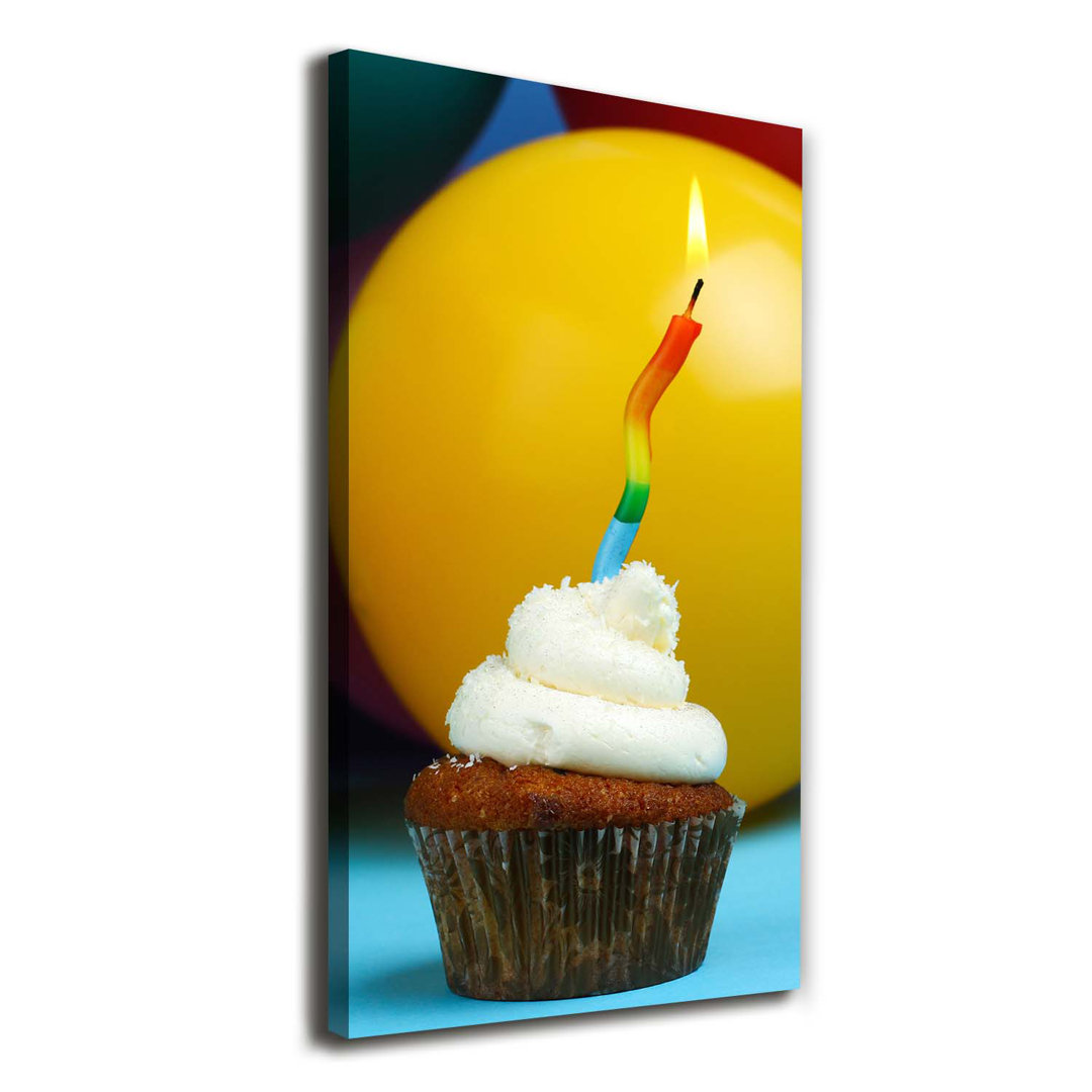 Cupcake zum Geburtstag - Kunstdrucke auf Leinwand