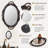 Vintage Oval 14.5'' Decorative Wall Mirror-1291855907