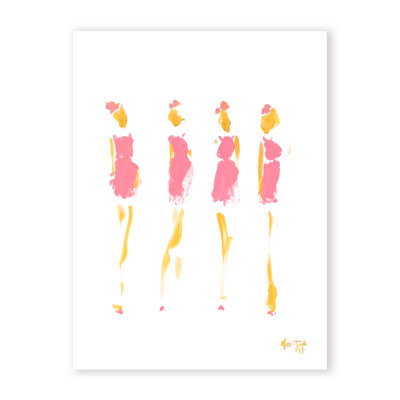Pop Art & Retro Prim in Pink by  - Picture Frame Painting