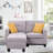 Khalsa 58'' Wide Square Arm Modular Loveseat Sofa-1677216334
