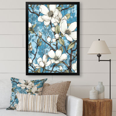 " White Blooimg Magnolias Trees I "