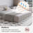 Chenille Upholstered Bed Frame With Headboard-86317123-95756493