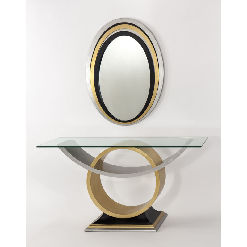 62'' W Glass Console Table
