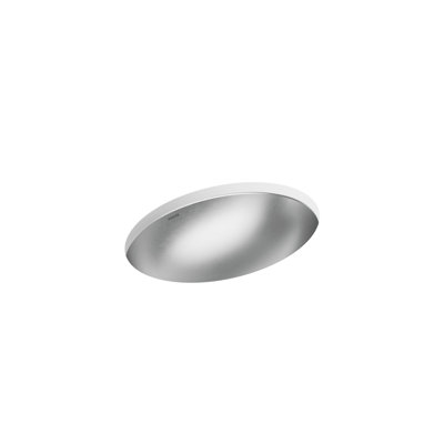 Rhythm Metal Oval Undermount Bathroom Sink