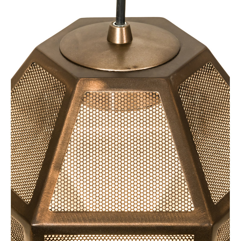 Luminaire suspendu géométrique unique à 1 lumière Holsinger