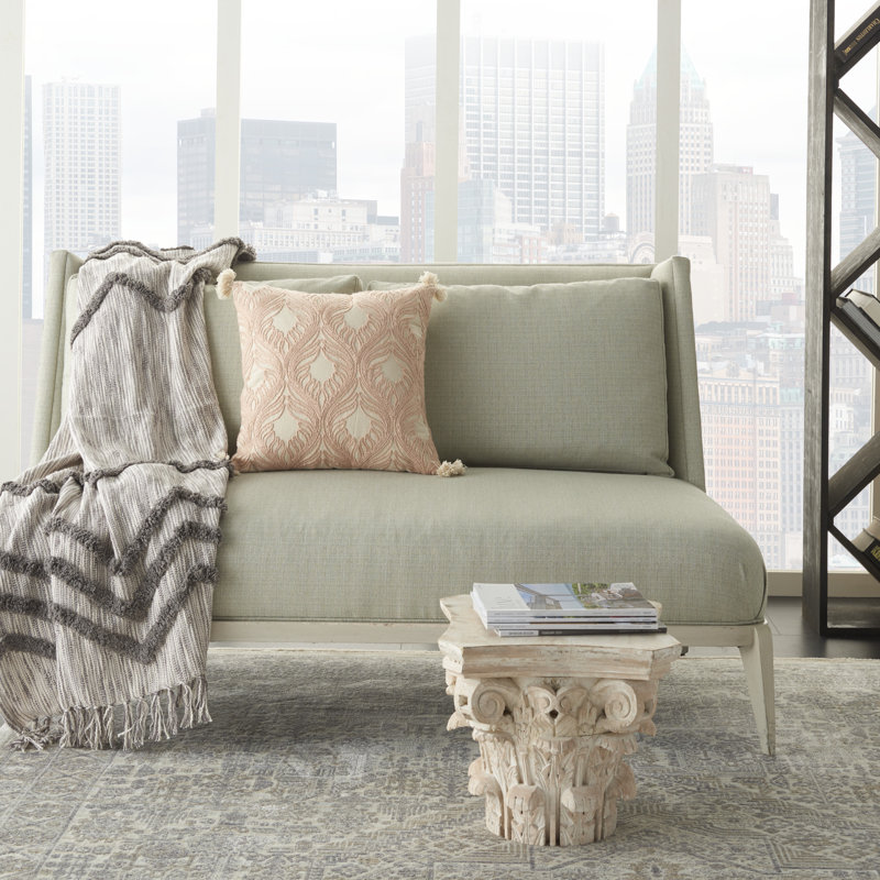Housse de coussin carré et insert, Rosé