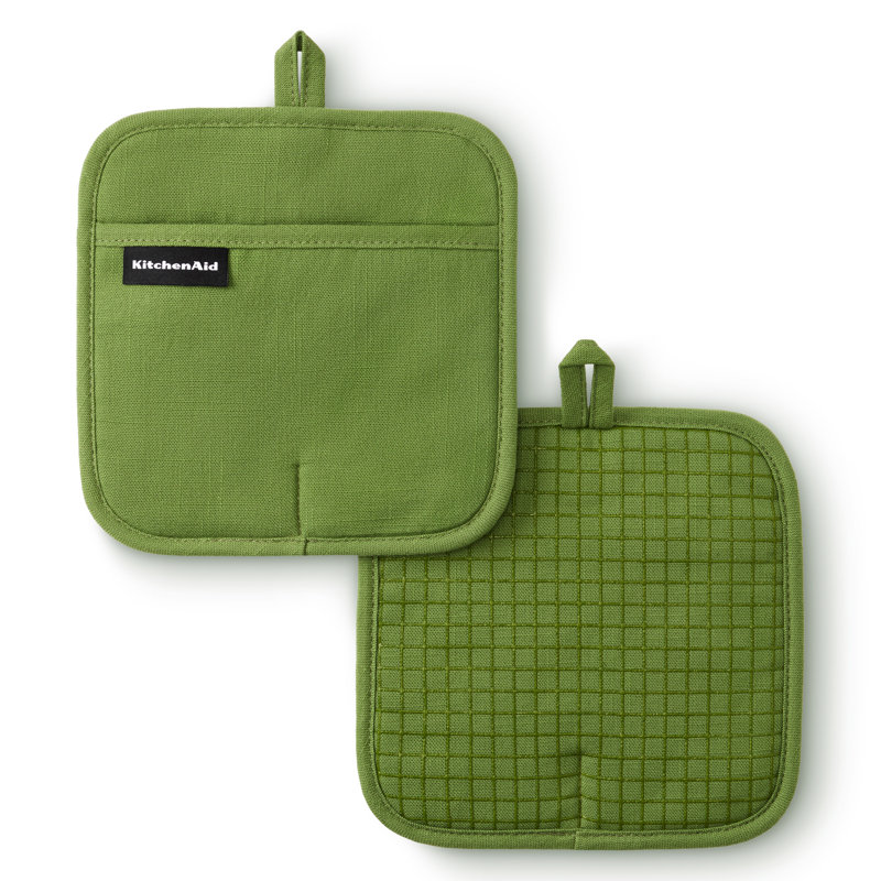 Ensemble de 2 poêles à casseroles de la série Gourmet de Kitchenaid, Vert matcha