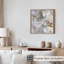 Abstrait art géométrique moderne en marbre gris et doré-1737208642