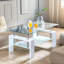 2 Tier Glass Table with Storage Shelf, Living Room Furniture-97416556