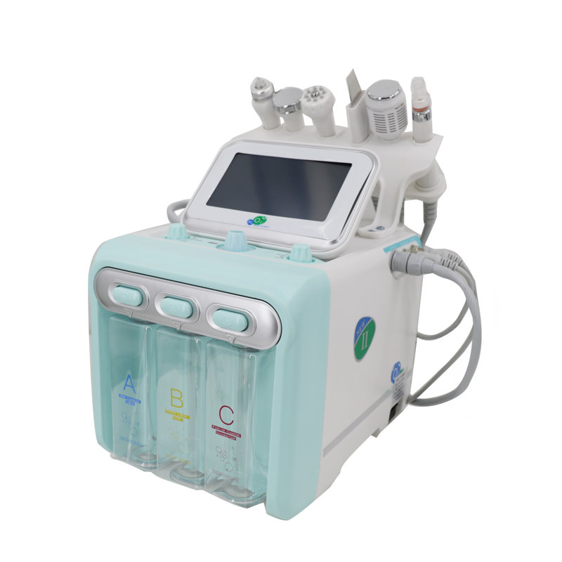6 in 1 Facial Machine Water Dermabrasion Deep Cleansing Hydro Dermabrasion Hydra, Green