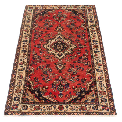 Tapis de couloir unique en laine 3 pi 6 po x 7 pi 2 po Harpyr