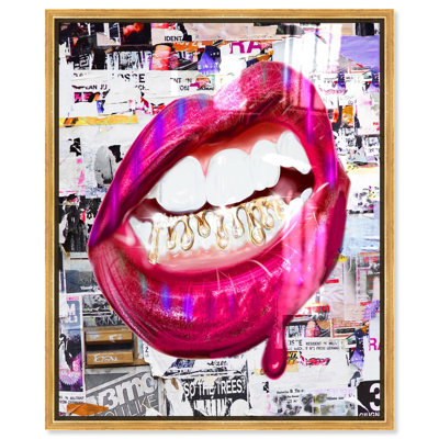 Oliver Gal Untamed Elegance Fashion - Hand-Applied Glass Coat Framed Canvas Art