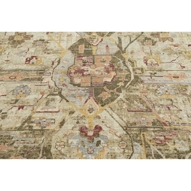 Area Rug, Rectangle 10' x 14', Green