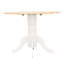 Table de salle à manger extensible en bois brun - idéale pour les grands rassemblements