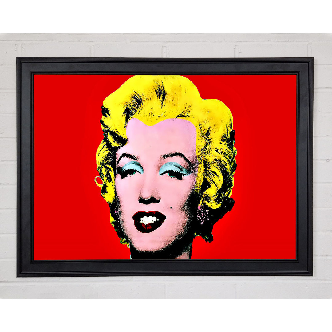 Marilyn Monroe Rot - Druck