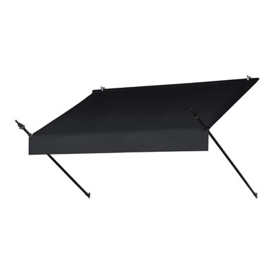 Auvent de fenêtre standard rétractable en acrylique tissé l 6 pi x P 3 pi Aw Awners in a Box