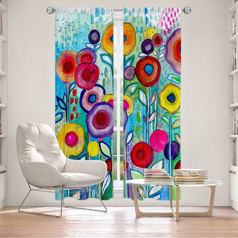 Ensemble de rideaux 2 pièces en polyester Rendevous, L 20 po x L 82 po