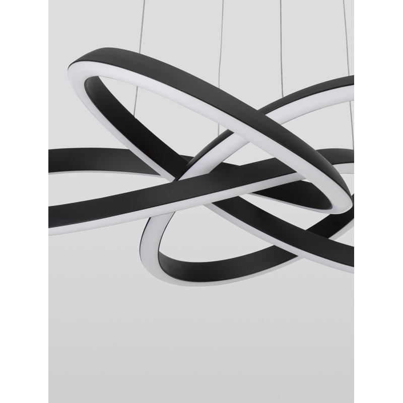1 - Light Black LED Unique/Statement Pendant