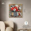 Art floral sur toile damier -1968481879-1968481875