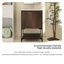 Ensemble de meuble-lavabo simple 24 po avec plateau en résine Belem-533244813-533244804