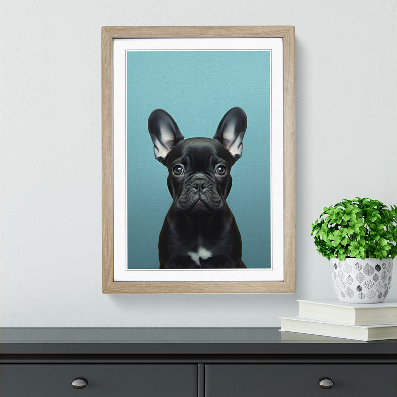 Single Picture Frame Print on Wood, 34cm H x 25cm W, Oak Framed