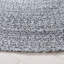 Tapis rond en polyester tissé à la main gris foncé / bleu clair Kulsar-520899946