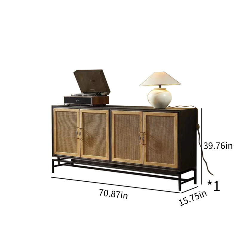 Rattan To Make Old Accent Cabinets