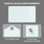 Vidaxl Kitchen Backsplash Tempered Glass Surface Modern Decor Home Style Chic-124755324-124755313