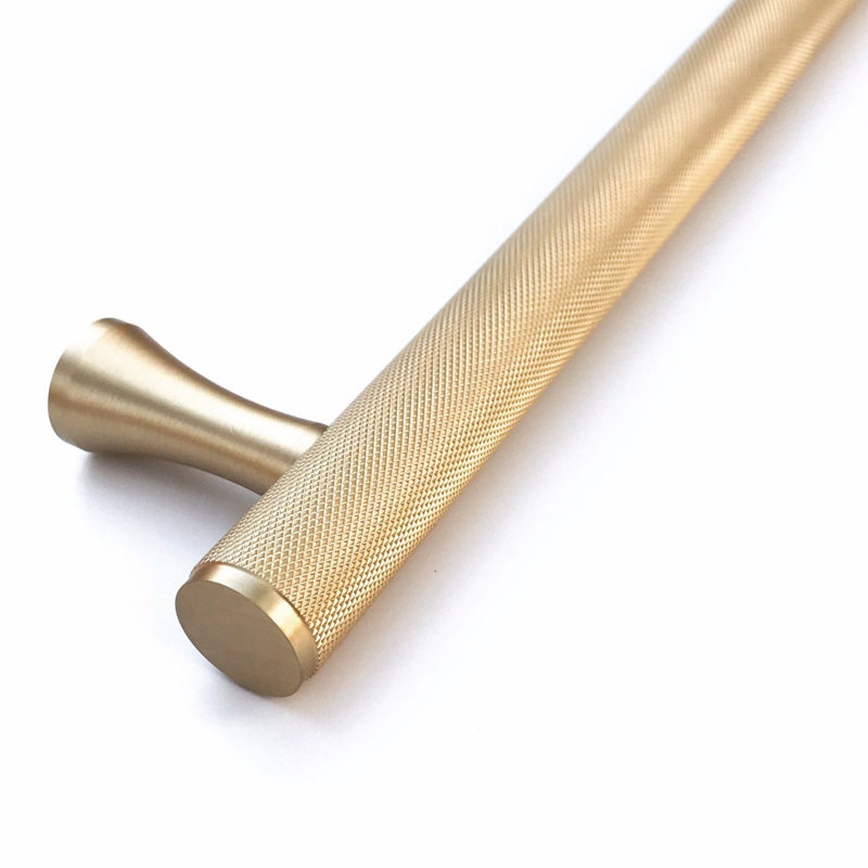 Texture 5" Center to Center Bar/Handle Pull, Brushed Brass, 5"