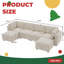 Canapé modulaire modulaire avec rangement, canapé modulable, 8 places-513275386
