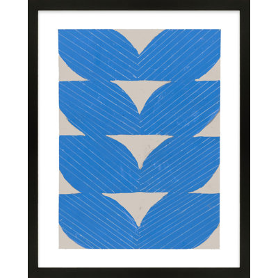 Blue Chevron "Blue Chevron" Painting