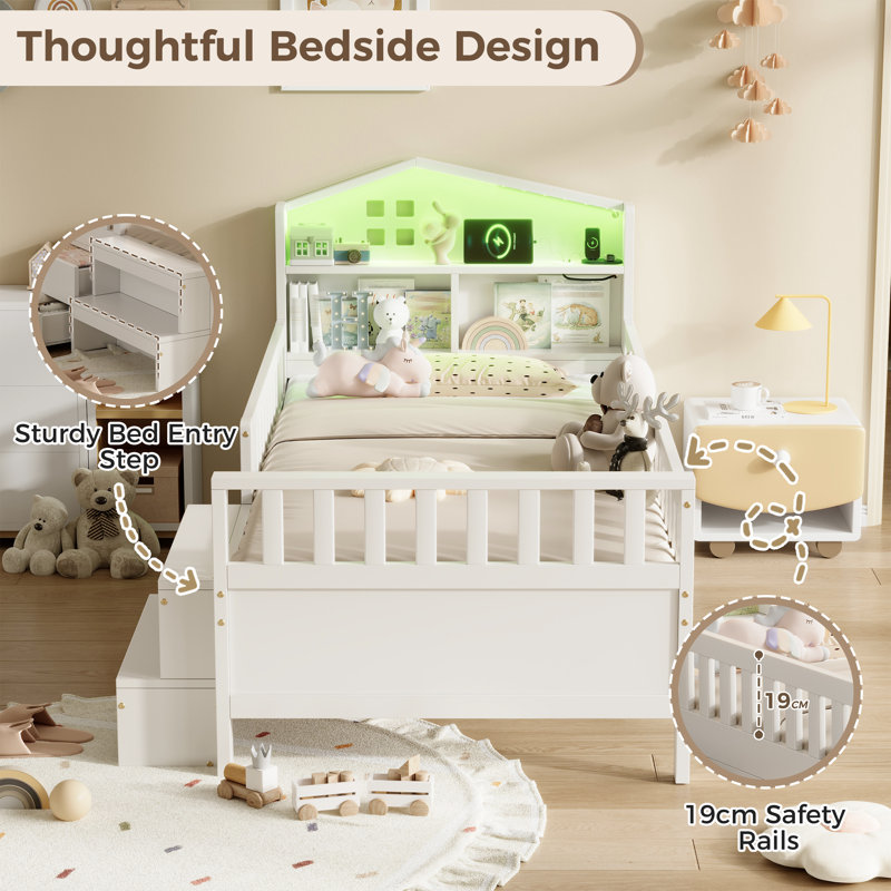 Single (3') Kids Bed, White