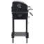 Charcoal-Fueled BBQ Grill with Bottom Shelf