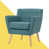 Polyester bleu sarcelle foncé est en rupture de stock