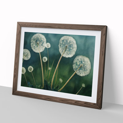 Watercolour Dandelions 1 Piece Single Picture Frame Wall Art