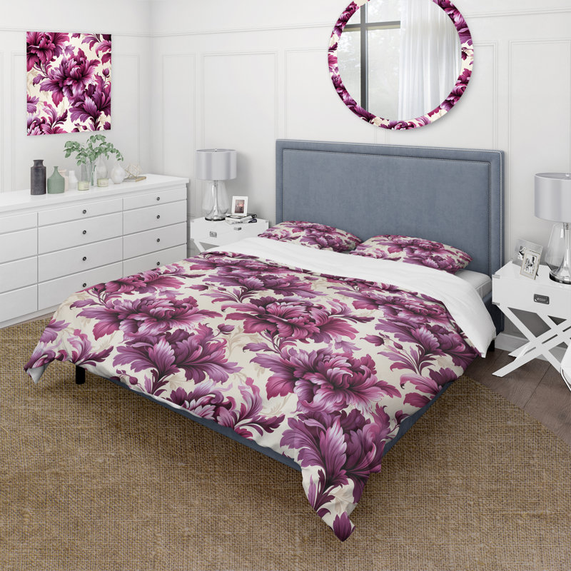 Ensemble de housse de couette Regency, Housse de couette pour grand lit et 2 taies décor