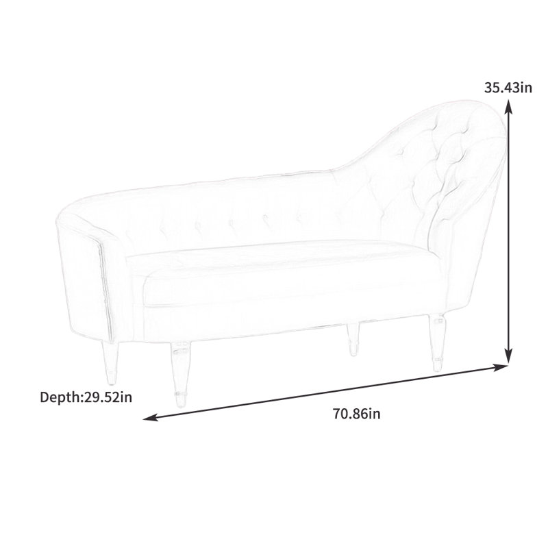 Fauteuil confortable en velours éponge à ressorts, Orienté à droite, Rouge vin
