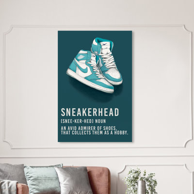 " Aqua Sneakerhead " by Wynwood Studio