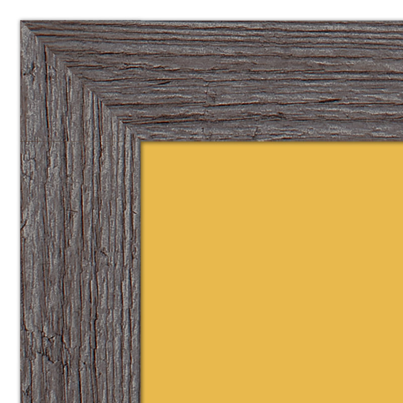 Art encadré courageux, H 24 po x l 20 po x P 0,75 po, Cadre gris