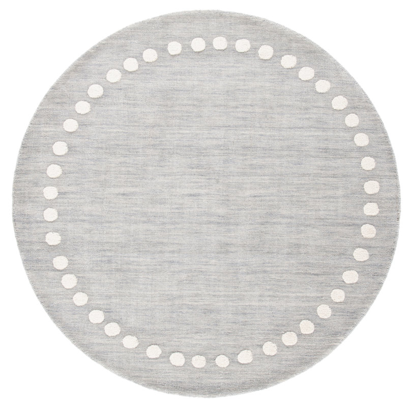 Antaeus Kids hand-woven wool rug, Rectangle 9 pi x 12 pi, Gris