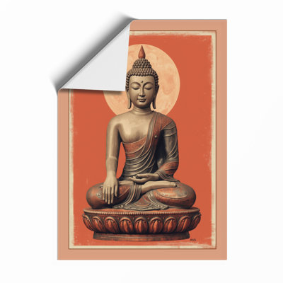 Buddha in Repose Japandi - Framed Print