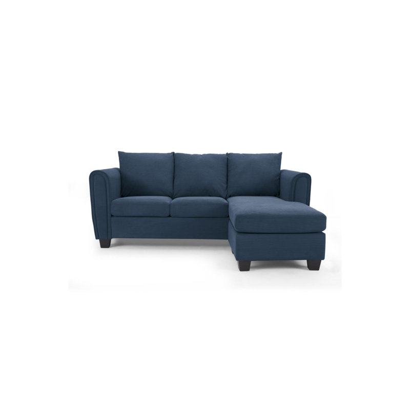 Argenziano 3 Seater Sofa & Chaise, Blue