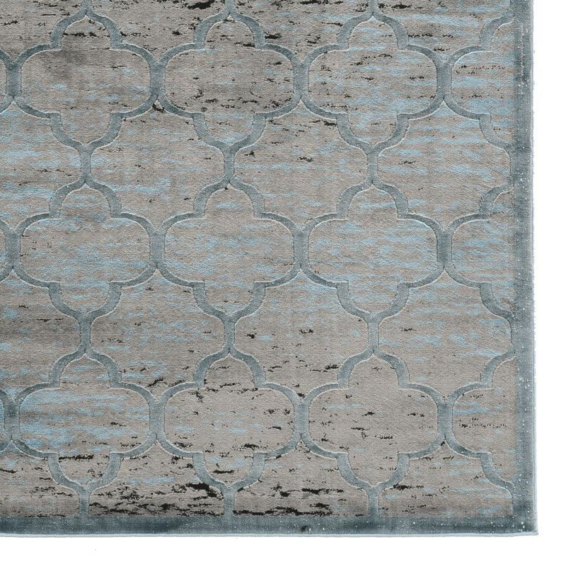 Geometric Indoor Rug, Rectangle 5' x 7'6"