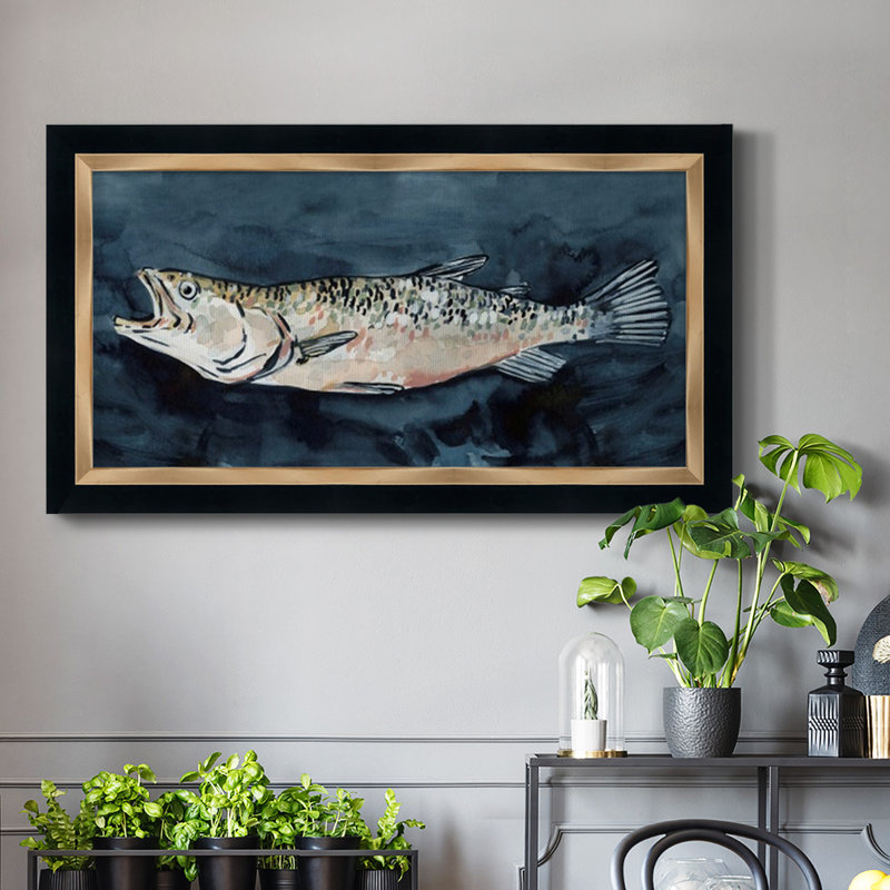 " Hungry Fish I ", 29" H x 53" W x 1" D