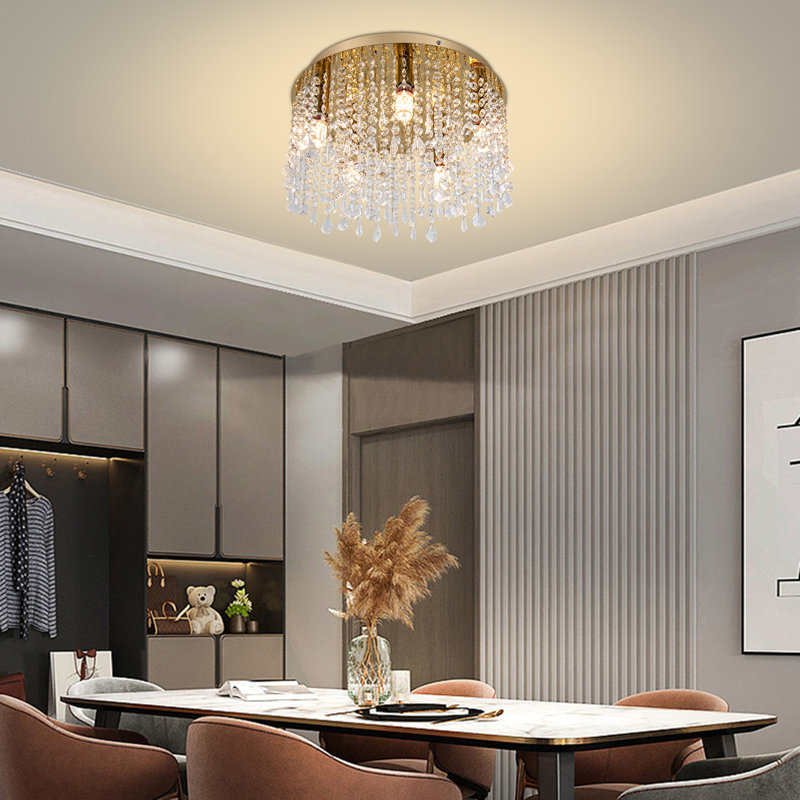 Luminaire de plafond moderne en cristal 16 lumières 5 "16"