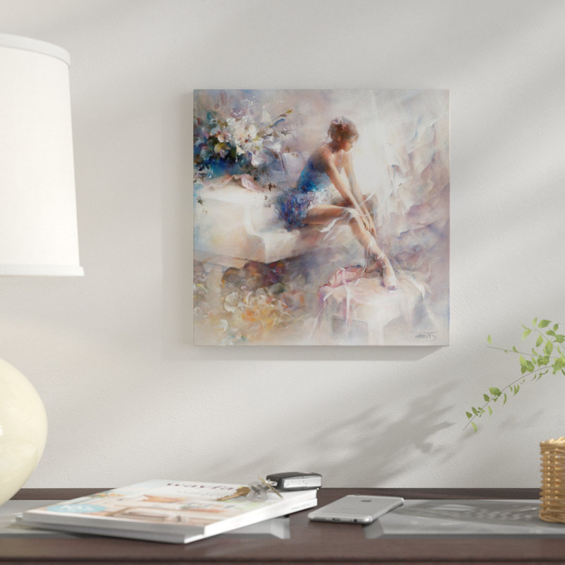 «Melody», reproduction sur toile, H 12 po x l 12 po x P 0,75 po, Pas de tapis, Papier d'art encadré noir