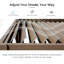 Pergola à persiennes d'extérieur 10 x 10 pi avec persiennes réglables - brun-123203291-123203292
