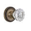 Rosette en corde avec bouton de porte en cristal-15386522